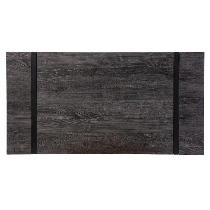 Bureau Hackney en bois noir de transition SEI Furniture