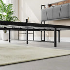 Lit double avec tête de lit de rangement, deux tiroirs et station de recharge