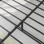 Lit double avec tête de lit de rangement, deux tiroirs et station de recharge