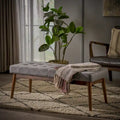 Banc Ottoman en Tissu Capitonnage Flavel de Christopher Knight Home