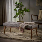 Banc Ottoman en Tissu Capitonnage Flavel de Christopher Knight Home