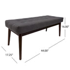 Banc Ottoman en Tissu Capitonnage Flavel de Christopher Knight Home