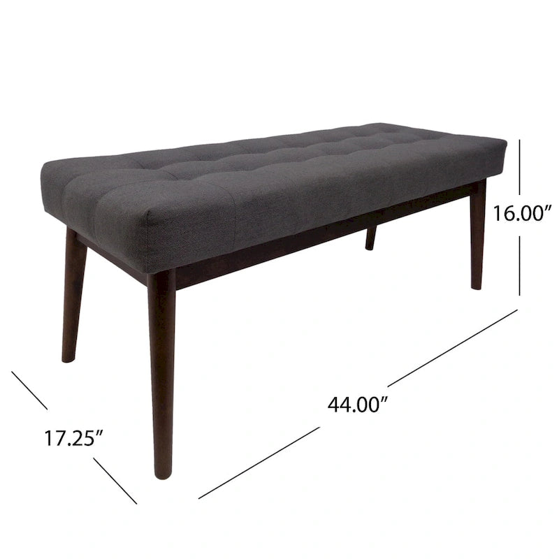 Banc Ottoman en Tissu Capitonnage Flavel de Christopher Knight Home