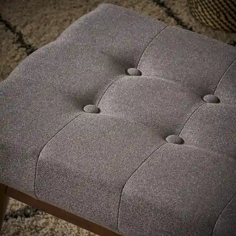 Banc Ottoman en Tissu Capitonnage Flavel de Christopher Knight Home