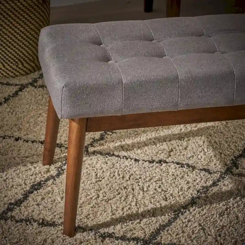 Banc Ottoman en Tissu Capitonnage Flavel de Christopher Knight Home