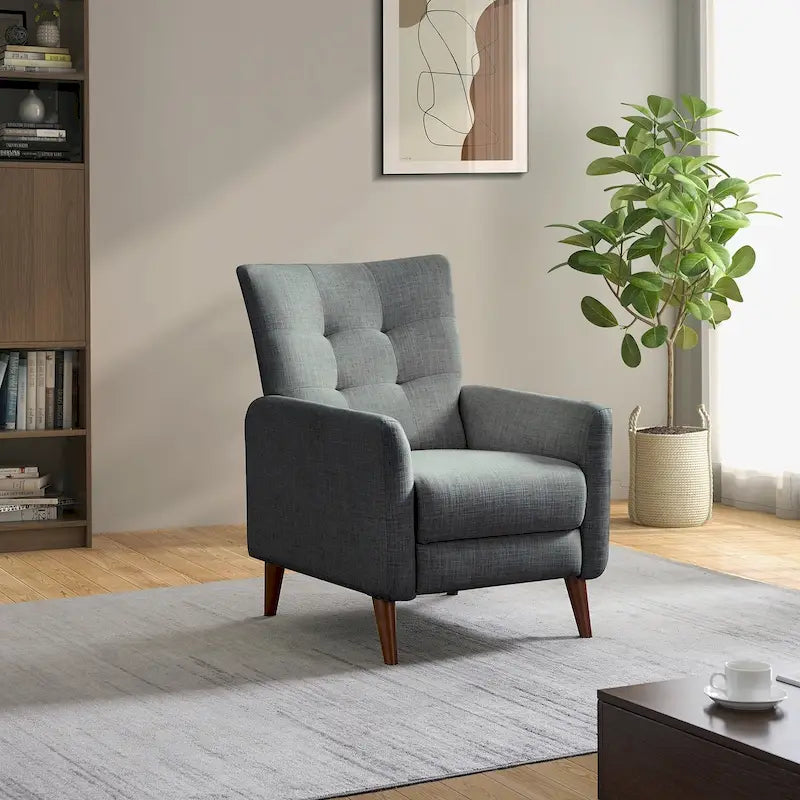 Fauteuil inclinable manuel Aurora Comfy avec base en bois