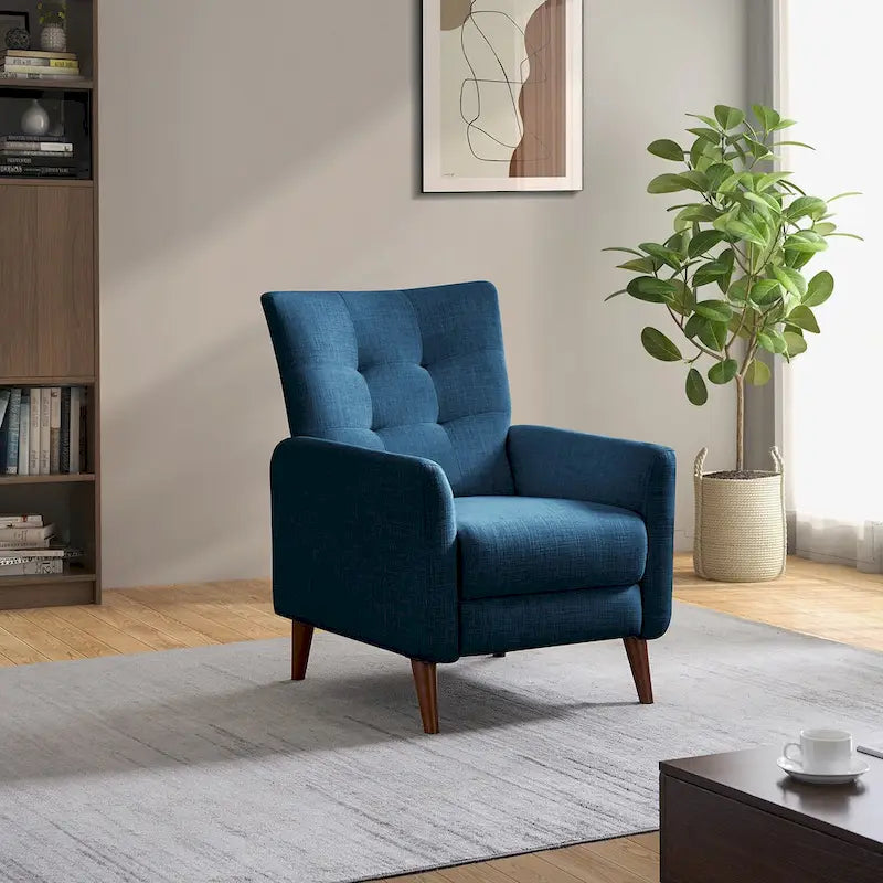 Fauteuil inclinable manuel Aurora Comfy avec base en bois