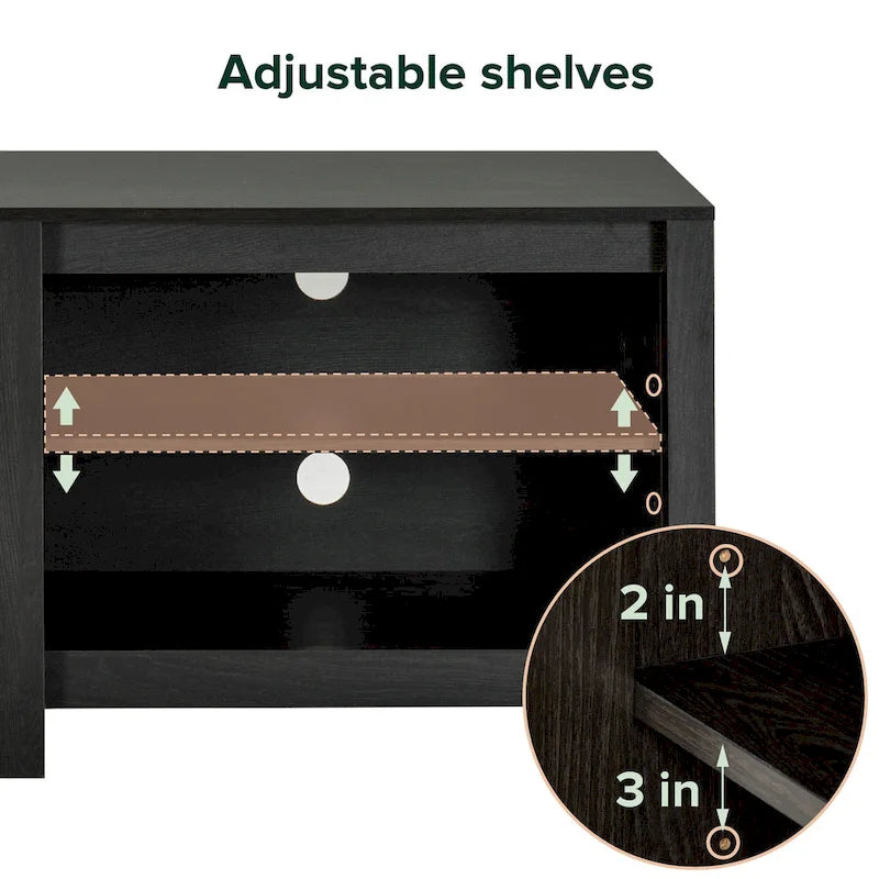 Meuble TV contemporain Priage by ZINUS pour téléviseurs jusqu'à 65 pouces