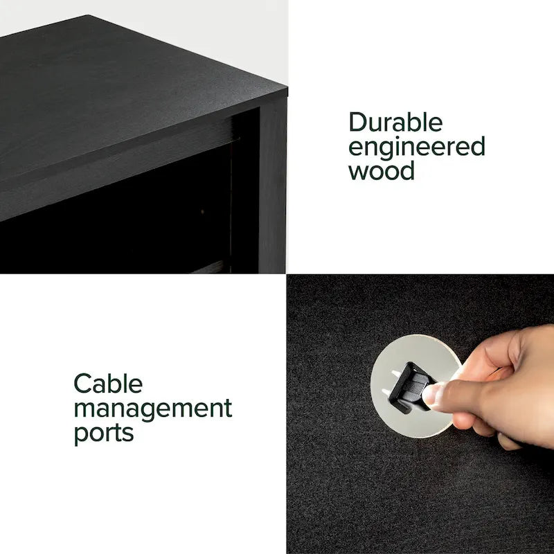 Meuble TV contemporain Priage by ZINUS pour téléviseurs jusqu'à 65 pouces