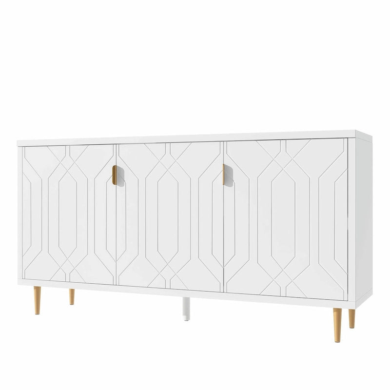 Meuble TV contemporain pour téléviseurs jusqu'à 70 pouces, meuble multimédia