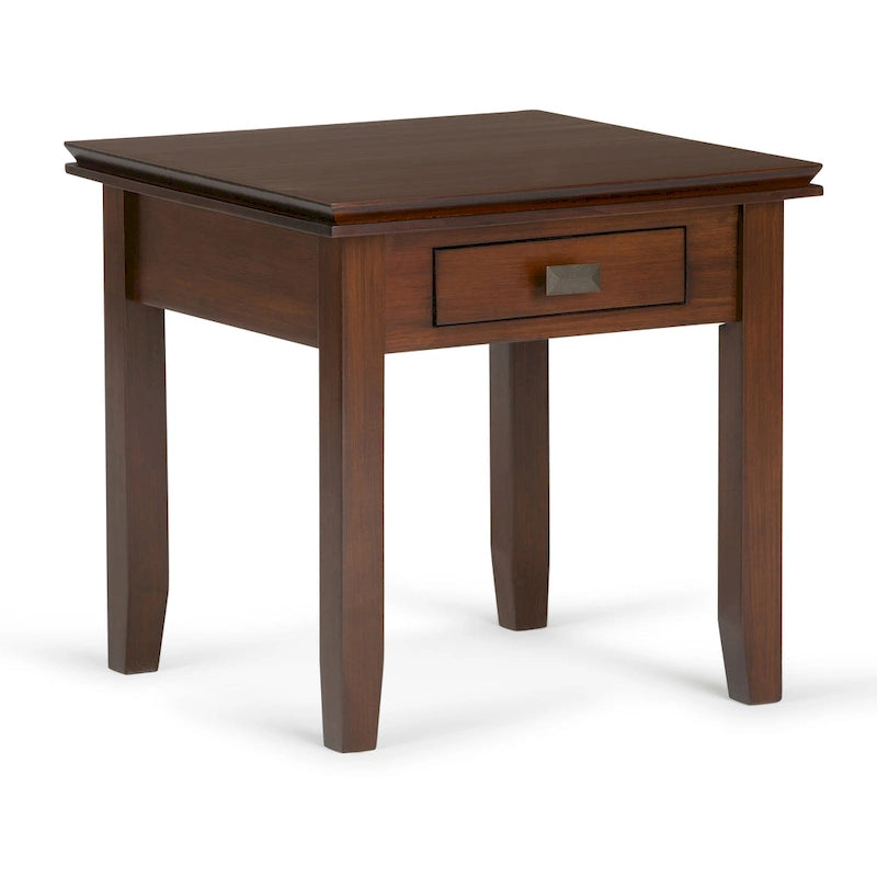 WYNDENHALL Stratford Table d'appoint carrée de style transitoire en BOIS MASSIF de 53,3 cm de large