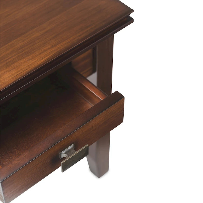 WYNDENHALL Stratford Table d'appoint carrée de style transitoire en BOIS MASSIF de 53,3 cm de large