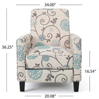 Fauteuil inclinable Darvis Floral Club de Christopher Knight Home