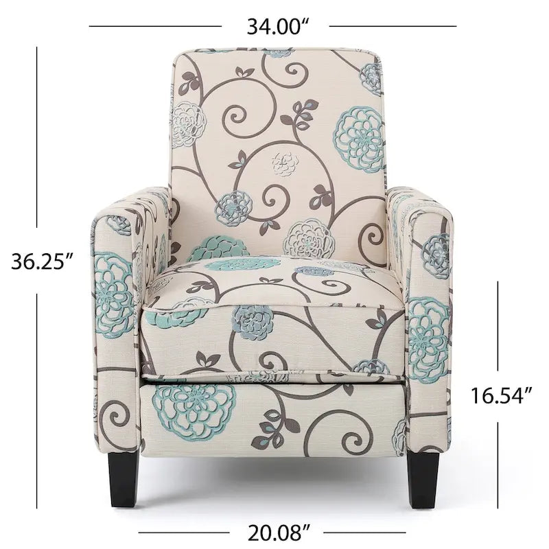 Fauteuil inclinable Darvis Floral Club de Christopher Knight Home