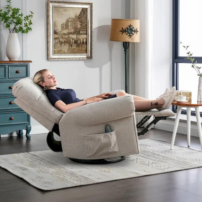 Fauteuils inclinables pivotants surdimensionnés pour homme fort