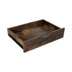 Étroite commode en bois à 9 tiroirs coulissants et étagère de rangement supérieure