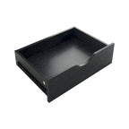 Étroite commode en bois à 9 tiroirs coulissants et étagère de rangement supérieure