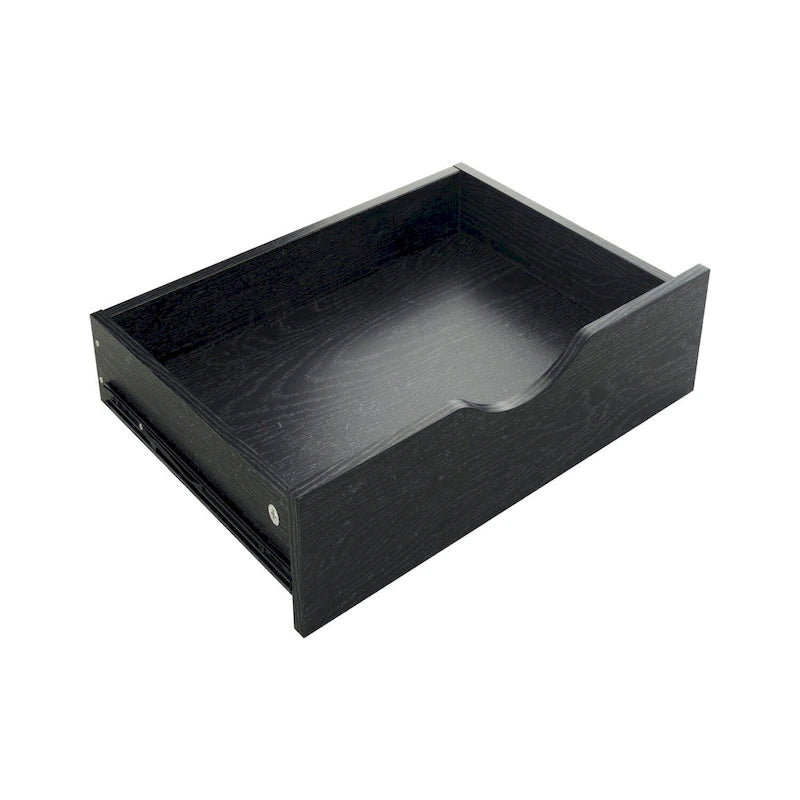 Étroite commode en bois à 9 tiroirs coulissants et étagère de rangement supérieure