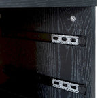 Étroite commode en bois à 9 tiroirs coulissants et étagère de rangement supérieure