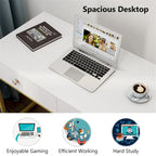 Bureau de travail et d'étude de 120 cm avec 2 tiroirs de rangement