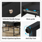 Bureau de travail et d'étude de 120 cm avec 2 tiroirs de rangement