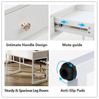 Bureau de travail et d'étude de 120 cm avec 2 tiroirs de rangement