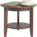 Table d'appoint en bois à 2 niveaux - 39P x 39L x 50H cm