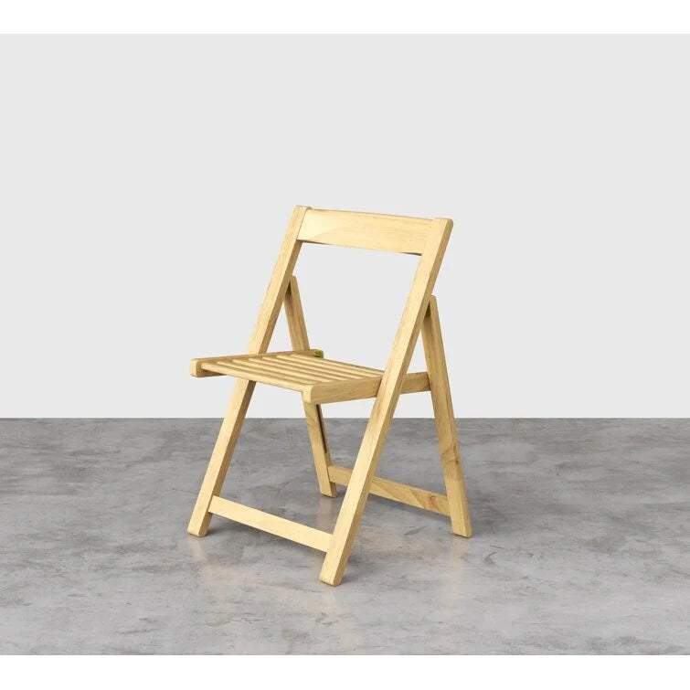 Lot de 2 chaises d'extérieur pliantes compactes Stateside Wood résistantes aux intempéries