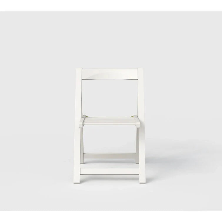 Lot de 2 chaises d'extérieur pliantes compactes Stateside Wood résistantes aux intempéries